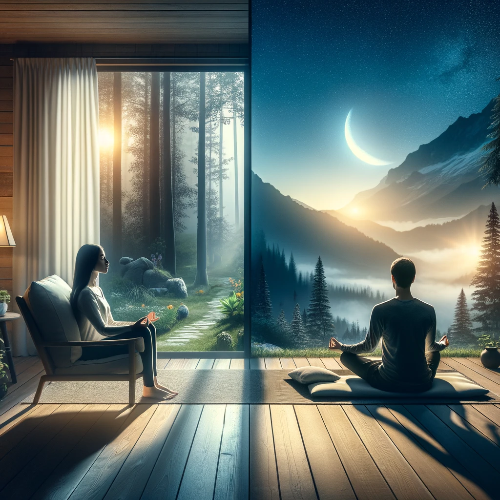 difference between self hypnosis and meditation