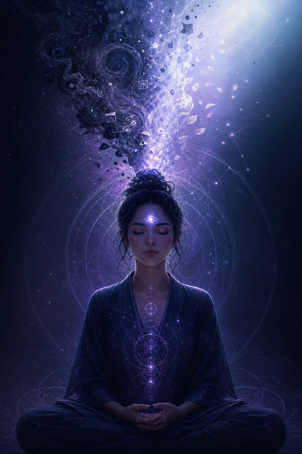 Third Eye Chakra block symptoms including overthinking mental fog lack of clarity and difficulty trusting intuition