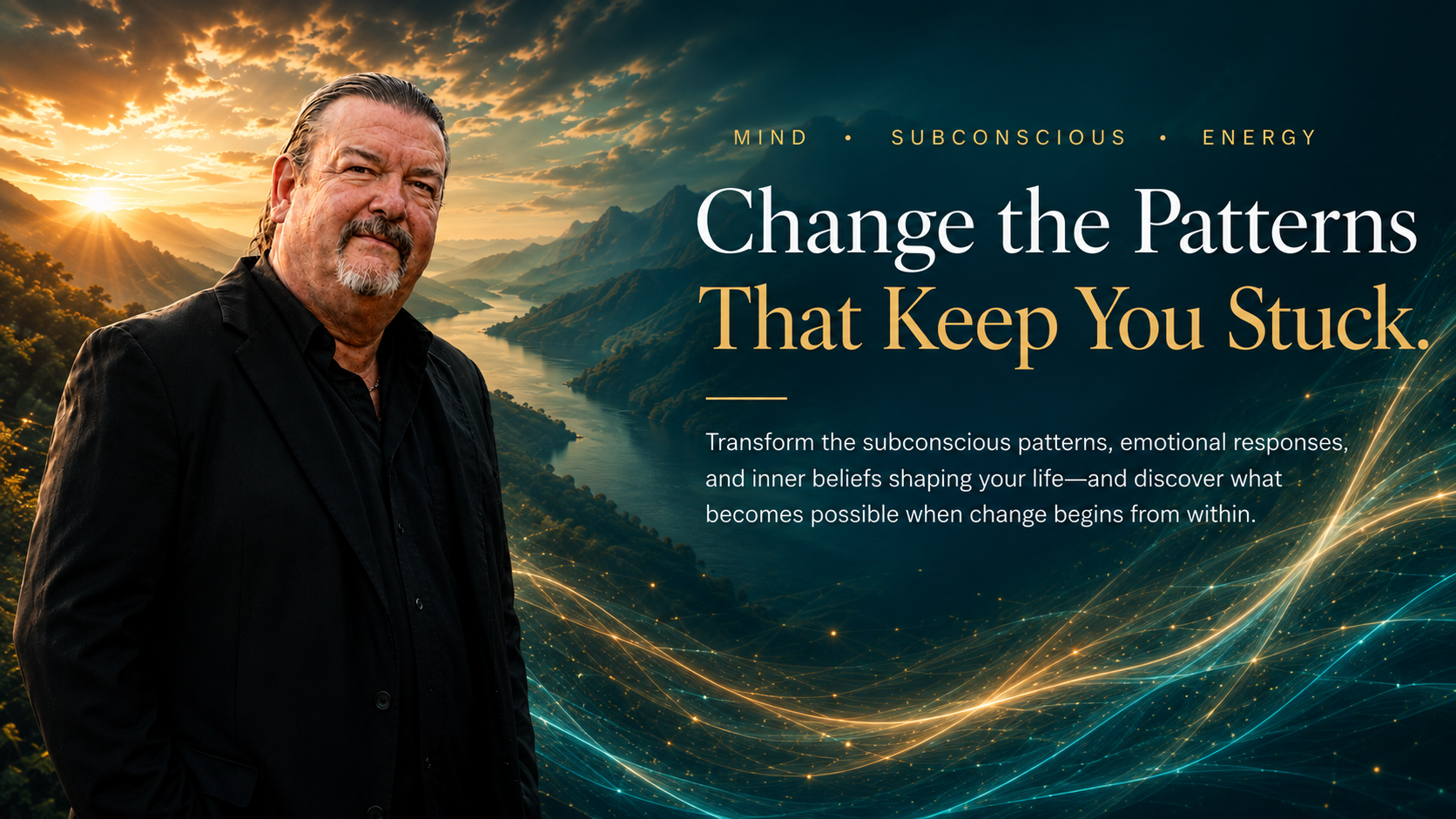 Dr. Gary Danko overlooking a mountain landscape representing personal transformation and positive change