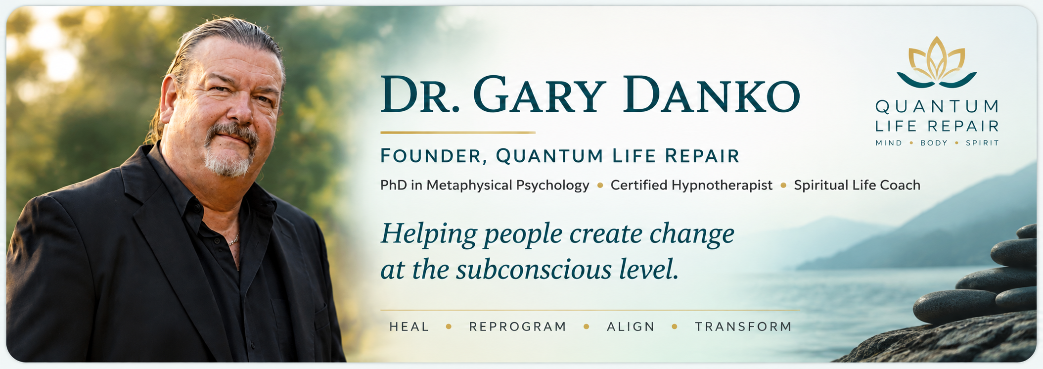 Dr. Gary Danko – Founder of Quantum Life Repair Dr. Gary Danko, founder of Quantum Life Repair and certified hypnotherapist